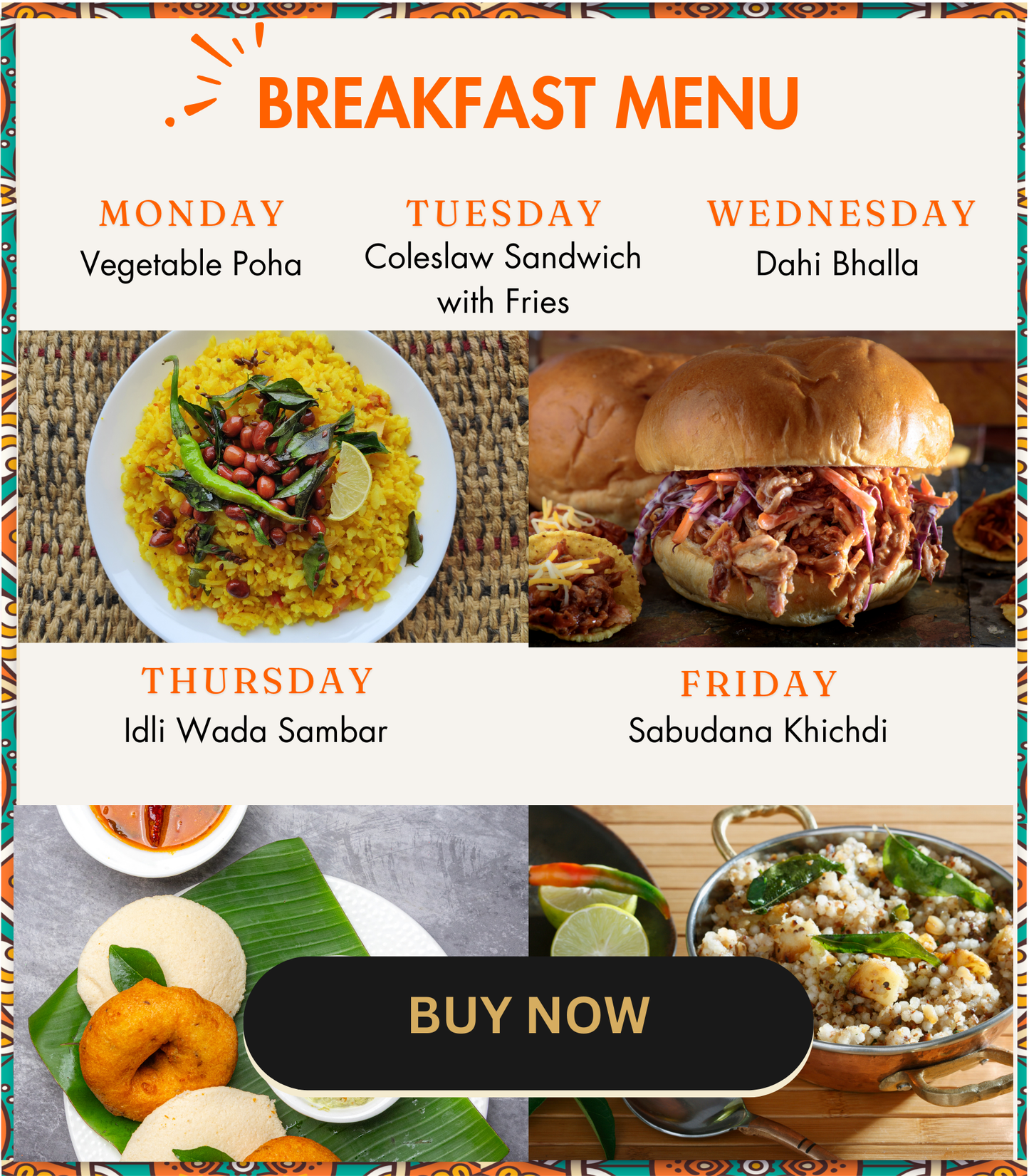 Place a tiffin order