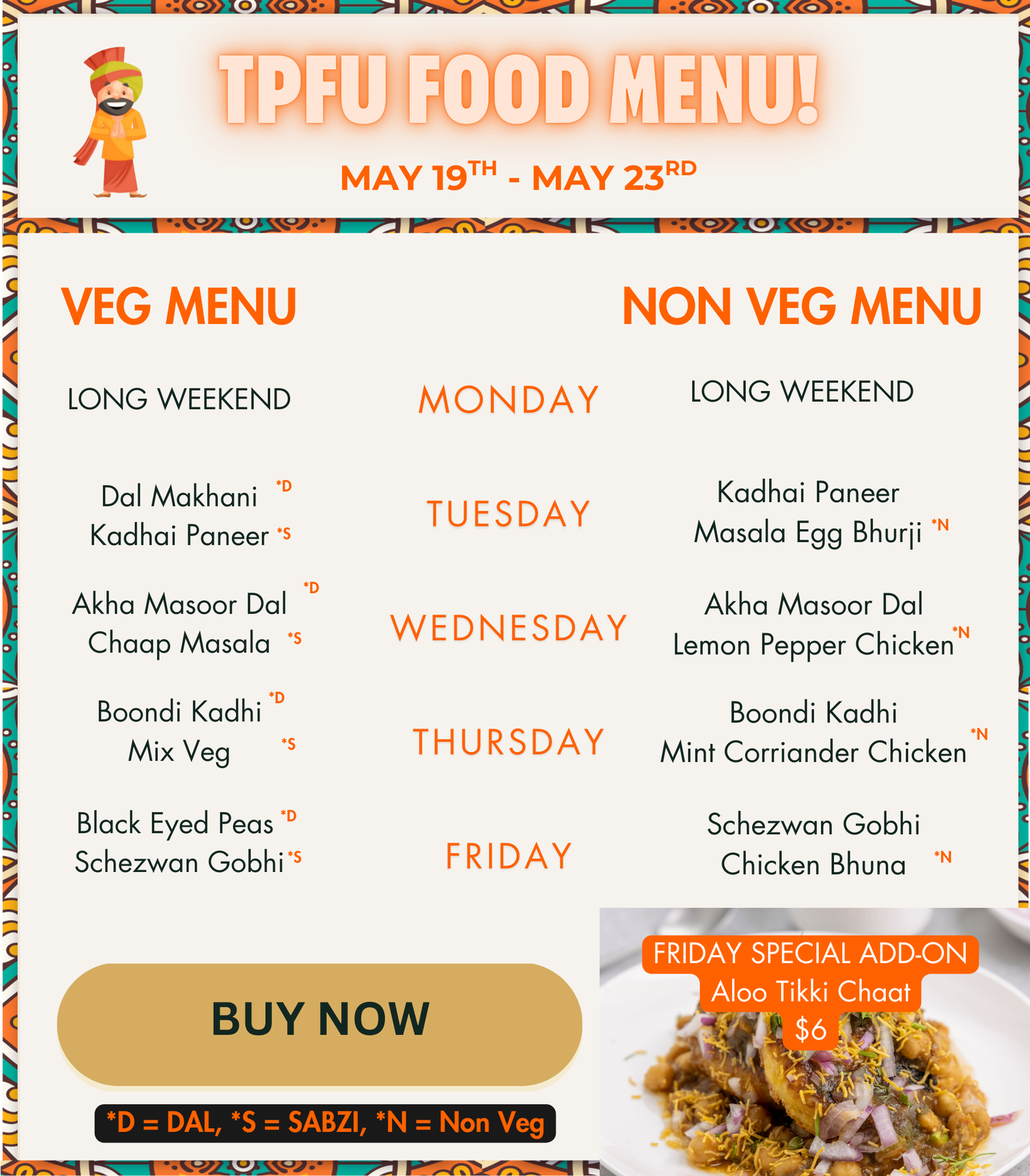 Place a tiffin order