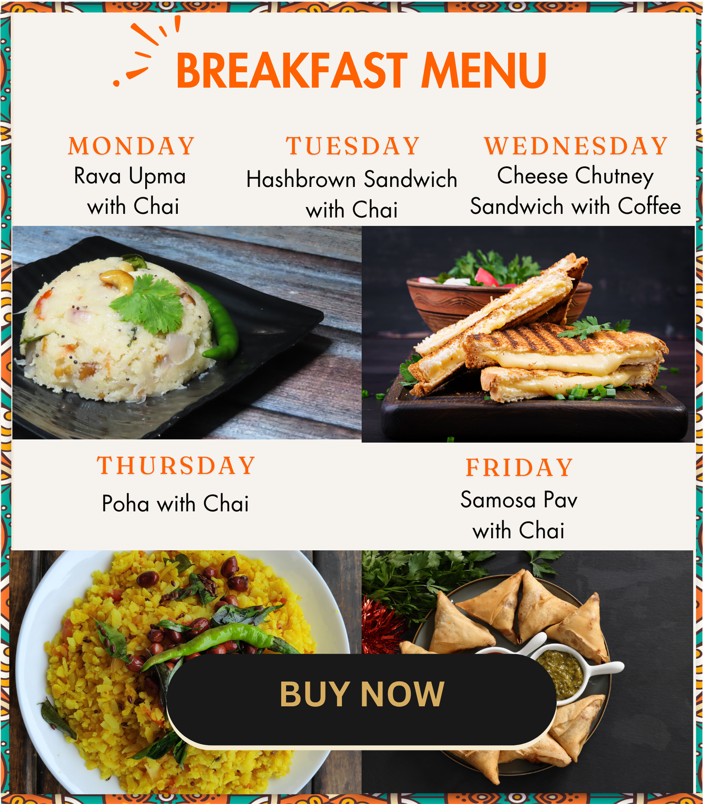 Indian Tiffin Service Main Packages