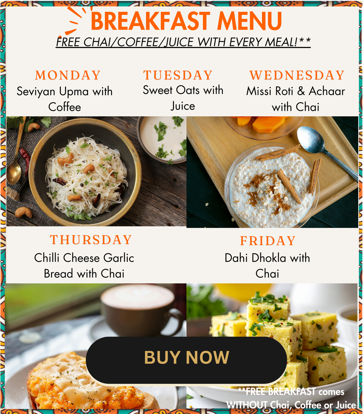 Breakfast Meal (Add-on only) - Image 1