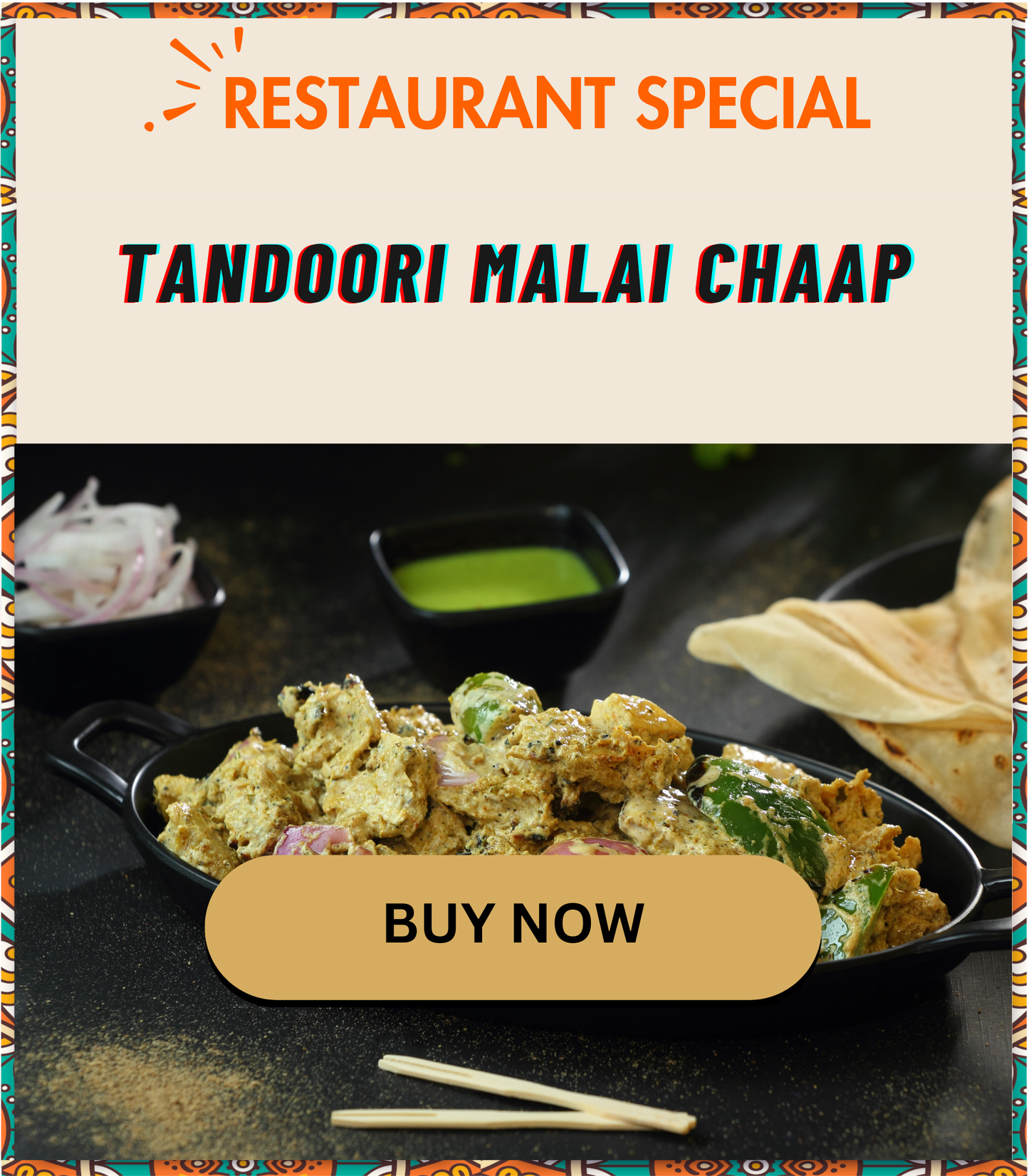 FRIDAY CRAZY MANIA - Tandoori Malai Chaap