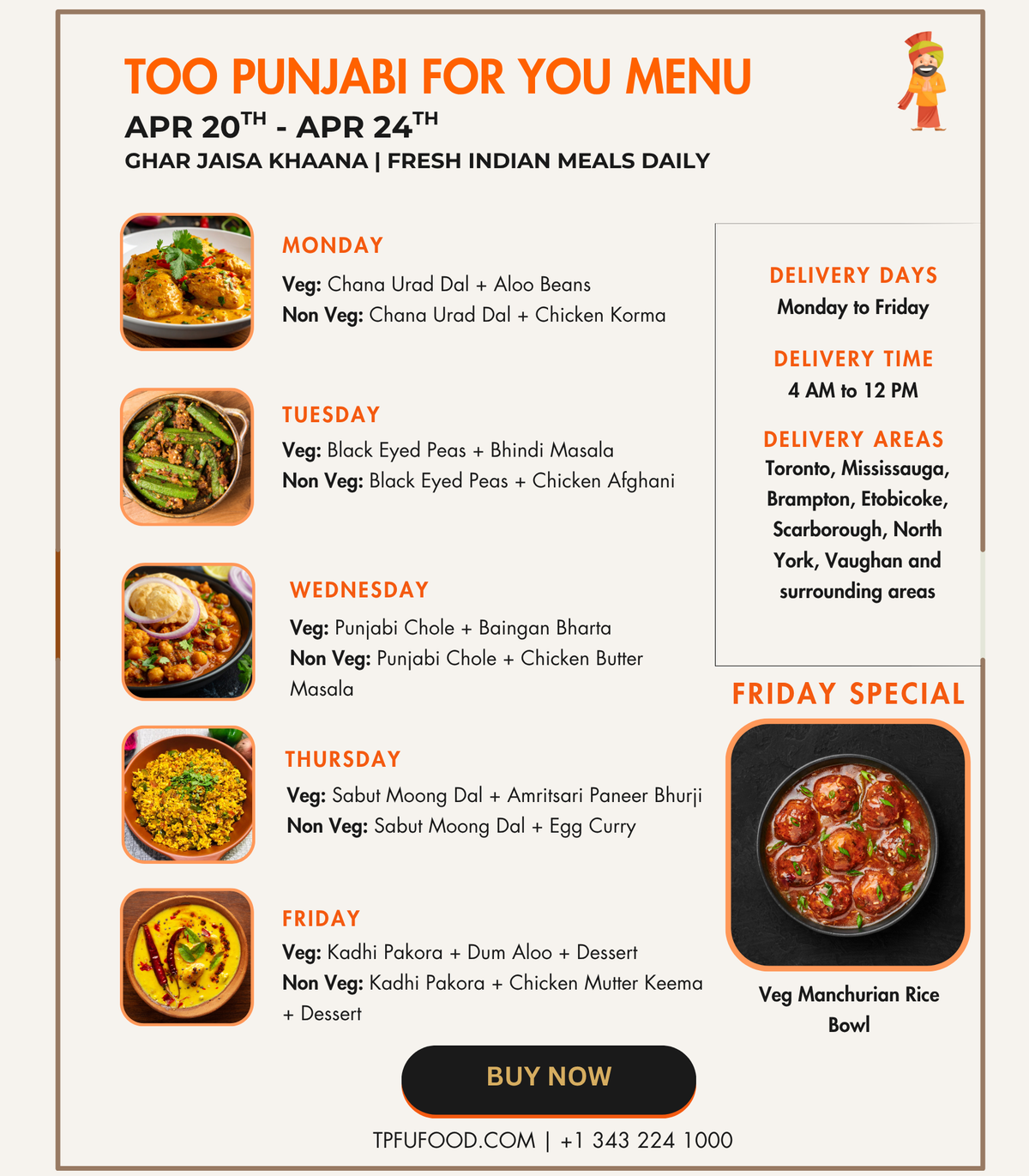 Indian Tiffin Options - Image 1