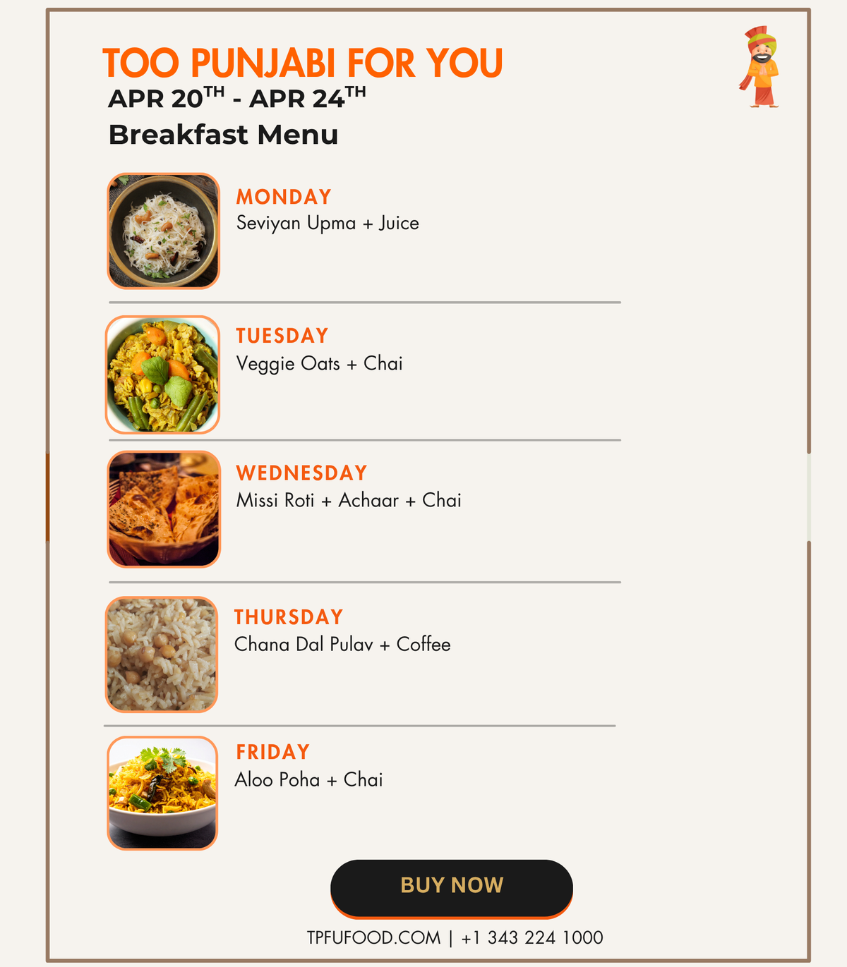 Breakfast Meal (Add-on only) - Image 1
